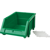 Bac empilable & &agrave; suspendre, 4-13/16" la, 3-3/16" h x 7-1/8" p, Vert OSI Industrial Sales