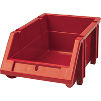 Bac empilable & &agrave; suspendre, 4-13/16" la, 3-3/16" h x 7-1/8" p, Rouge OSI Industrial Sales