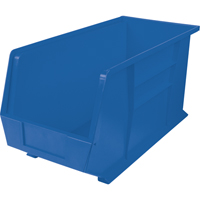 Bacs ultra empilable & suspendable, 8-1/4" la, 9" h x 18" p, Bleu OSI Industrial Sales