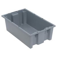 Contenants Stack & Nest, 6" x 18" x 11", Gris OSI Industrial Sales