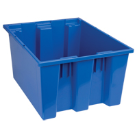 Contenants Stack & Nest, 10" x 19,5" x 15,5", Bleu OSI Industrial Sales