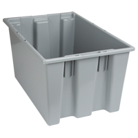 Contenants Stack & Nest, 12" x 23,5" x 15,5", Gris OSI Industrial Sales