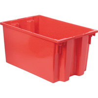 Contenants Stack & Nest, 12" x 23,5" x 15,5", Rouge OSI Industrial Sales