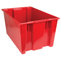 Contenants Stack & Nest, 15" x 29,5" x 19,5", Rouge OSI Industrial Sales