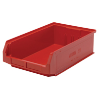 Giant Stacking Containers, 12.375" W x 19.75" D x 5.875" H, Red OSI Industrial Sales