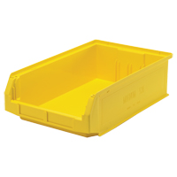 Giant Stacking Containers, 12.375" W x 19.75" D x 5.875" H, Yellow OSI Industrial Sales