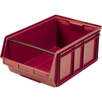 Contenants g&eacute;ants empilables, 18,375" la x 29" p x 11,875" h, Rouge OSI Industrial Sales