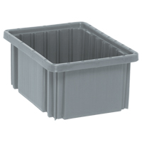 Contenants Divider Box, Plastique, 10,9" la x 8,3" p x 5" h, Gris OSI Industrial Sales