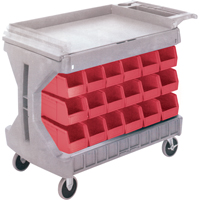 PROCART, GRAND A/36 BACS BLEU #CB099, &agrave; deux c&ocirc;t&eacute;s, 36 bacs, 45-5/18" la x 24" p x 34-3/4" h OSI Industrial Sales