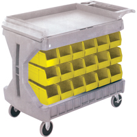PROCART A/36 BACS JAUNE# CB101, &agrave; deux c&ocirc;t&eacute;s, 36 bacs, 45-5/18" la x 24" p x 34-3/4" h OSI Industrial Sales