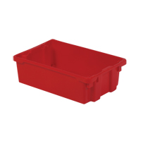 Contenants Stack-N-Nest Polylewton, 6,2" x 20,1" x 13", Rouge OSI Industrial Sales