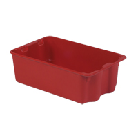 Contenants Stack-N-Nest Polylewton, 7,9" x 24" x 14,1", Rouge OSI Industrial Sales