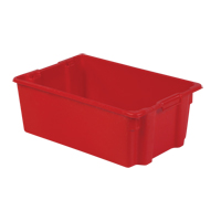 Contenants Stack-N-Nest Polylewton, 10,5" x 28,4" x 18,7", Rouge OSI Industrial Sales