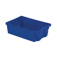 Contenants Stack-N-Nest Polylewton, 6,2" x 20,1" x 13", Bleu OSI Industrial Sales