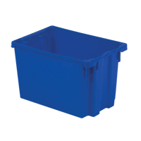 Contenants Stack-N-Nest Polylewton, 12,1" x 19,4" x 12,9", Bleu OSI Industrial Sales