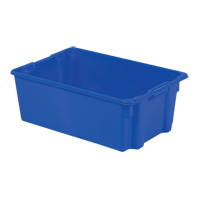 Contenants Stack-N-Nest Polylewton, 10,5" x 28,4" x 18,7", Bleu OSI Industrial Sales