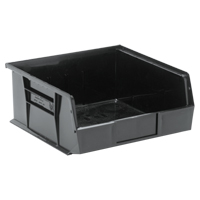 Ultra Stack & Hang Bin, 11" W x 5" H x 10-7/8" D, Black OSI Industrial Sales