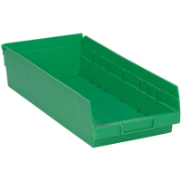 Bacs pour tablette, 8-1/8" la x 4" H x 17-7/8" p, Vert, Capacit&eacute; 40 lb OSI Industrial Sales