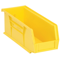 Ultra Stack & Hang Bin, 4-1/8" W x 4" H x 10-7/8" D, Yellow OSI Industrial Sales