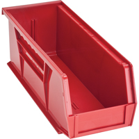 Ultra Stack & Hang Bin, 4-1/8" W x 4" H x 10-7/8" D, Red OSI Industrial Sales