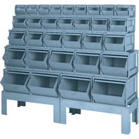Pre-Engineered Bin Combinations, 1000 lbs. Cap., 68" W x 19-1/2" D x 55 1/4" H, Blue OSI Industrial Sales
