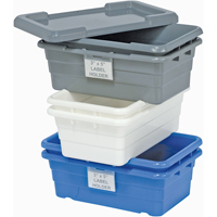 Bacs empilables en crois&eacute;, 11" la x 17,25" p x 12" h, Gris OSI Industrial Sales