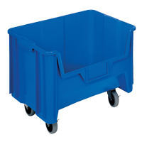 Mobile Giant Stack Container, 12-7/16" H x 19-7/8" W x 15-1/4" D, 250 lbs. Capacity, Blue OSI Industrial Sales