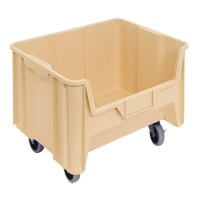 Mobile Giant Stack Container, 12-7/16" H x 19-7/8" W x 15-1/4" D, 250 lbs. Capacity, Ivory OSI Industrial Sales