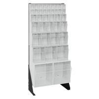 Tip-Out Bins Stand, 23-5/8" W x 8" D x 52" H, 38 Drawers OSI Industrial Sales