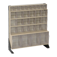 Tip-Out Bins Stand, 23-5/8" W x 8" D x 28" H, 31 Drawers OSI Industrial Sales