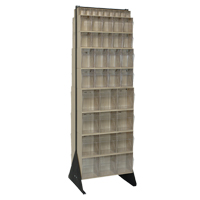 Tip-Out Bins Stand, 23-5/8" W x 16" D x 75" H, 72 Drawers OSI Industrial Sales