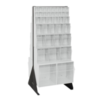 Tip-Out Bins Stand, 23-5/8" W x 16" D x 52" H, 76 Drawers OSI Industrial Sales