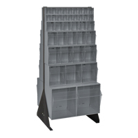 Tip-Out Bins Stand, 23-5/8" W x 16" D x 52" H, 76 Drawers OSI Industrial Sales