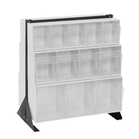 Tip-Out Bins Stand, 23-5/8" W x 16" D x 28" H, 24 Drawers OSI Industrial Sales