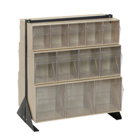 Tip-Out Bins Stand, 23-5/8" W x 16" D x 28" H, 24 Drawers OSI Industrial Sales