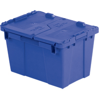 Flipak&reg; Polyethylene Plastic (PE) Distribution Containers, 15.2" x 10.9" x 9.7", Blue OSI Industrial Sales