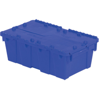 Flipak&reg; Polyethylene Plastic (PE) Distribution Containers, 19.7" x 11.8" x 7.3", Blue OSI Industrial Sales