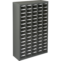 Casiers pour pi&egrave;ces KPC-600, Acier galvanis&eacute;, 75 tiroirs, 23-1/10" x 8-7/10" x 36-9/10", Gris OSI Industrial Sales