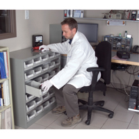 KPC-HD Heavy-Duty Parts Cabinet, Galvanized Steel, 30 Drawers, 34-3/5" x 15-7/10" x 34-3/5", Grey OSI Industrial Sales