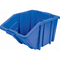 Jumbo Plastic Bin, 15-1/2" W x 13" H x 25" D, Blue, 200 lbs. Capacity OSI Industrial Sales