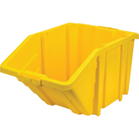 Jumbo Plastic Bin, 15-1/2" W x 13" H x 25" D, Yellow, 200 lbs. Capacity OSI Industrial Sales