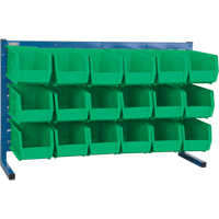 Rayonnage &agrave; persienne avec bacs, 18 bacs, 36" la x 8-1/4" p x 22" h OSI Industrial Sales