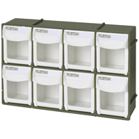 Heavy-Duty Tilt Bin, 11-3/4" W x 2-3/4" D x 7-7/8" H, 8 Drawers OSI Industrial Sales
