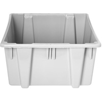 Stack & Nest Palletote Box, 13" x 15.5" x 19.5", Grey OSI Industrial Sales