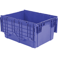 Flipak Polyethylene Plastic (PE) Distribution Containers, 27.9" x 20.9" x 15.2", Blue OSI Industrial Sales
