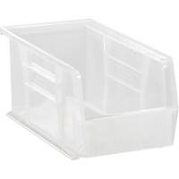 Clear-View Ultra Stack & Hang Bin, 5-1/2" W x 5" H x 10-7/8" D, Clear OSI Industrial Sales