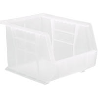 Bac transparent ultra empilable & suspendable, 8-1/4" la, 7" h x 10-3/4" p, Transparent OSI Industrial Sales