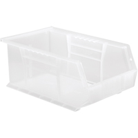 Bac transparent ultra empilable & suspendable, 8-1/4" la, 6" h x 13-5/8" p, Transparent OSI Industrial Sales