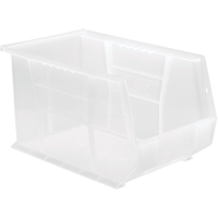 Bac transparent ultra empilable & suspendable, 8-1/4" la, 8" h x 13-5/8" p, Transparent OSI Industrial Sales