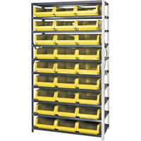 Shelving Unit with Stacking Bins, Steel, Magnum Bin, 650 lbs. Capacity, 42" W x 76" H OSI Industrial Sales